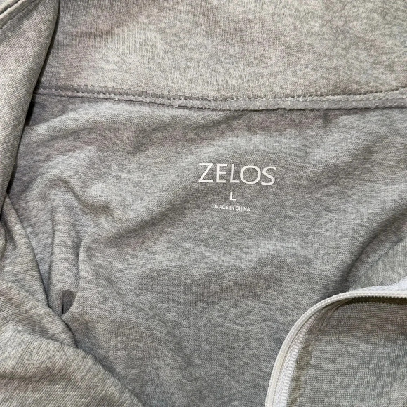 Zelos Long Sleeve Athletic 3/4 Zip Top - Picture 5 of 7